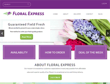 Tablet Screenshot of floralexpress.ca